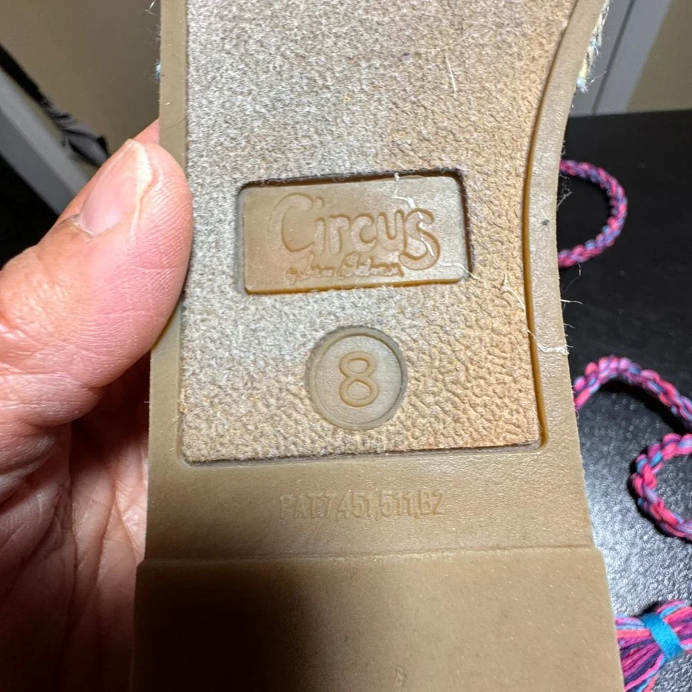 Circus Sam Edelman size 8 lenora ankle wrap espadrille
